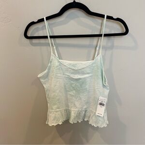 American Eagle Tie Dye Tank, Blue, Small